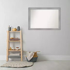 Specchio da parete per bagno Flair 40" x 28", nichel lucido, ferramenta per montaggio inclusa