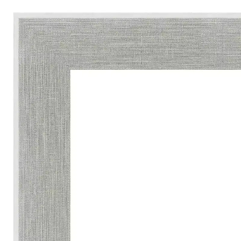 Specchio da parete Glam Linen Gray 23" x 29", non smussato