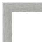 Specchio da parete Glam Linen Gray 23" x 29", non smussato