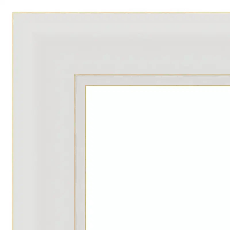 Specchio da parete stretto Flair Soft White da 56 x 71 cm, rettangolare moderno, include ferramenta di montaggio