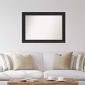 Specchio da parete Ridge nero 42" x 30", non smussato