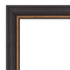 Specchio da parete in legno nero Ashton smussato 31" x 25" - Amanti Art: Stile moderno, Nessun assemblaggio, Hardware di montaggio incluso