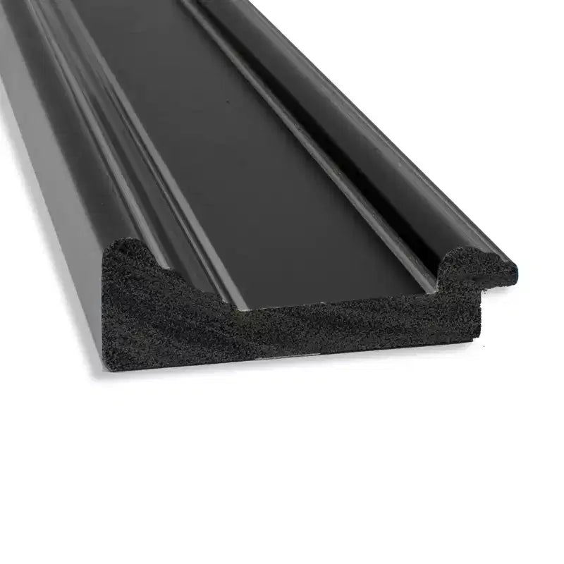 Specchio da parete nero Non-Beveled Ridge 24" x 30" - Amanti Art
