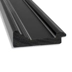 Specchio da parete nero Non-Beveled Ridge 24" x 30" - Amanti Art