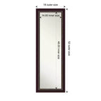 Specchio da Parete da Bagno Rustico con Doghe Grigie 44" x 33", Cornice in Polistirene, Montaggio a Parete
