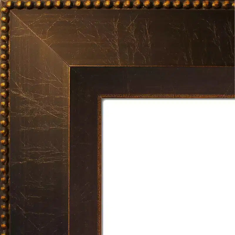 Specchio da Parete da Bagno Rustico con Doghe Grigie 44" x 33", Cornice in Polistirene, Montaggio a Parete