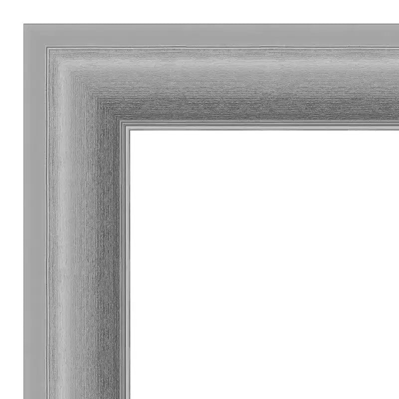 Specchio da parete gufo marrone in legno 34" x 28", rettangolare moderno, include hardware per il montaggio