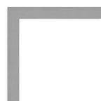 Specchio da parete in nichel spazzolato 56x71 cm, rettangolare moderno, include l'hardware di montaggio
