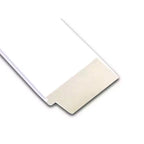Specchio da Parete Rettangolare Moderno Corvino Bianco Legno 23" x 29", Include Accessori per il Montaggio