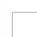 Specchio da Parete Rettangolare Moderno Corvino Bianco Legno 23" x 29", Include Accessori per il Montaggio