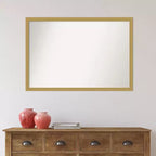 Specchio da parete Ridge nero 61x76 cm, senza bordo smussato