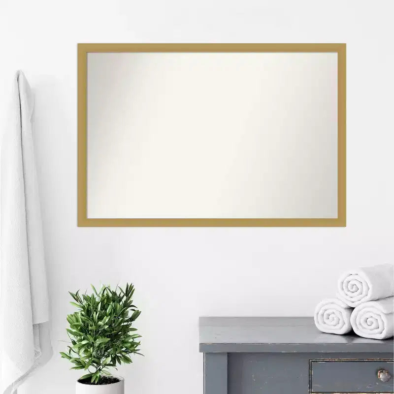 Specchio da parete Ridge nero 61x76 cm, senza bordo smussato