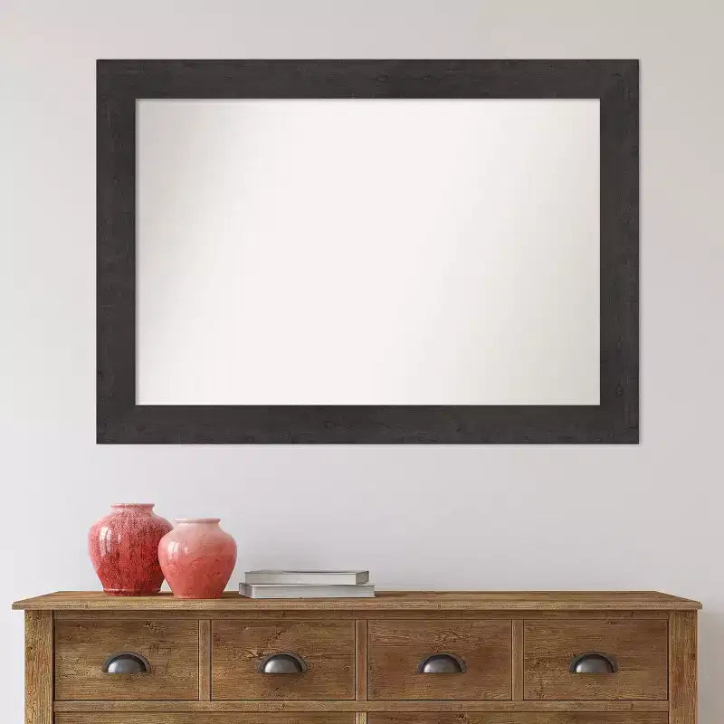 Specchio da parete per bagno Peak in nichel lucido 81 x 81 cm, quadrato moderno da appoggio
