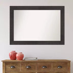 Specchio da parete per bagno Peak in nichel lucido 81 x 81 cm, quadrato moderno da appoggio
