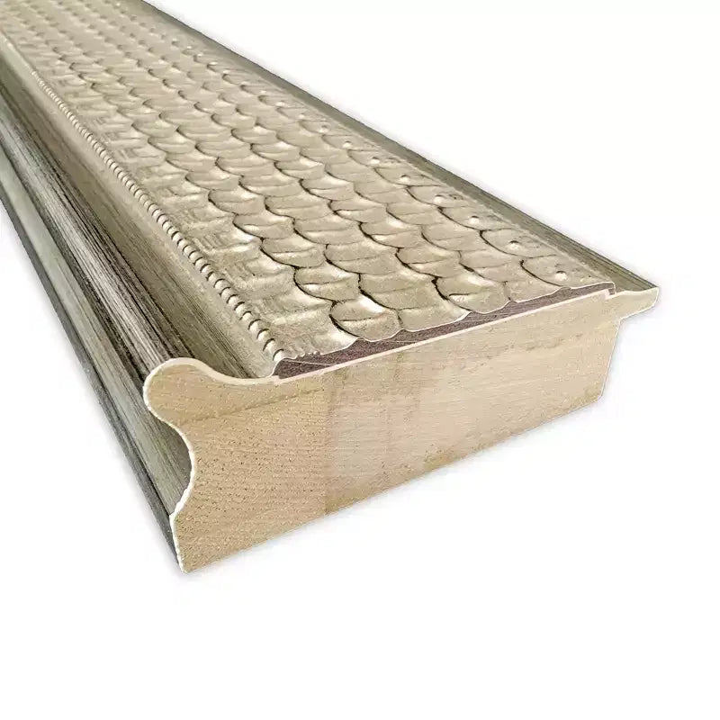 Specchio da parete in legno argentato Traforo non smussato 24" x 30" - Amanti Art