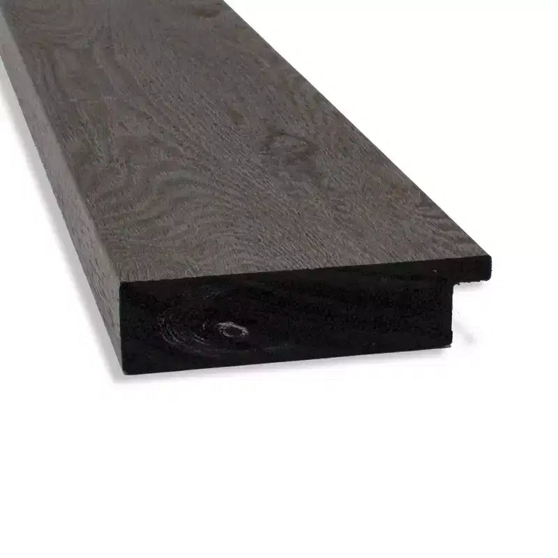 Specchio da parete per bagno rustico a doghe grigie, non smussato, 44" x 33" - Amanti Art: Cornice in polistirene, montaggio a parete