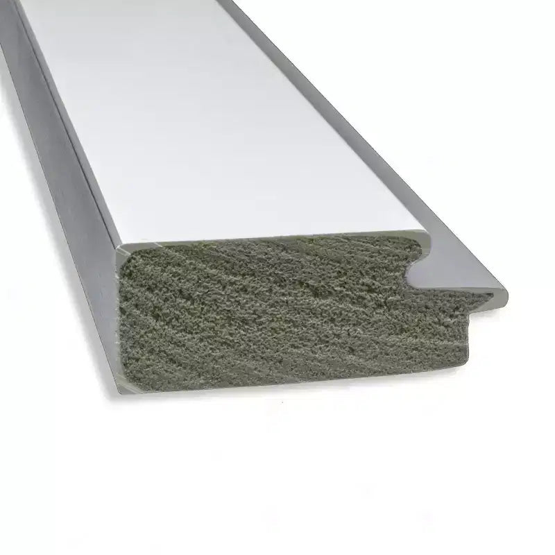 Specchio da parete Eva bianco e argento 24" x 30", rettangolare moderno, include l'hardware di montaggio