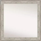 31" x 31" Square Wall Mirror with Crackled Frame, No Assembly - Amanti Art