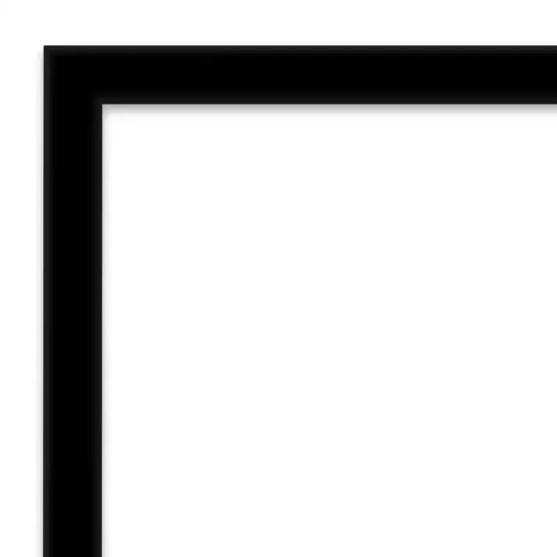 Specchio da parete per bagno nero lucido 30" x 24", rettangolare moderno, a muro
