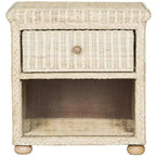 Adira Wicker Nightstand - SEA8002 - White Washed - Safavieh