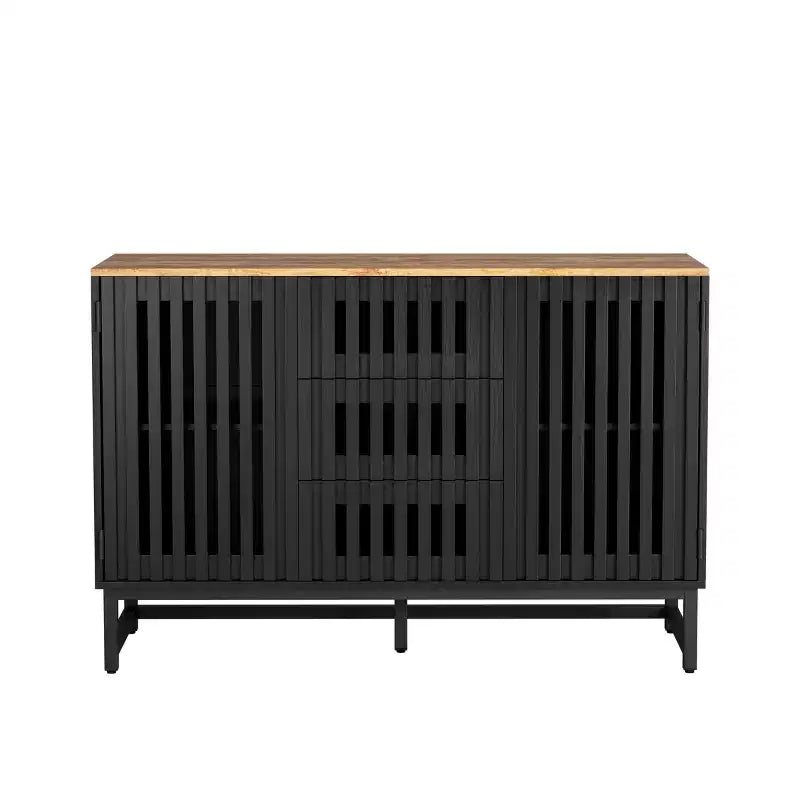 Specchio da parete Rustico Espresso con doghe in legno 42" x 30", senza cornice smussata