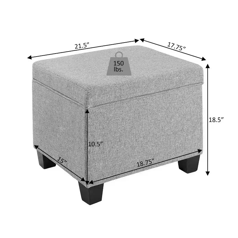 HomeStock Madison Contenitore Pouf