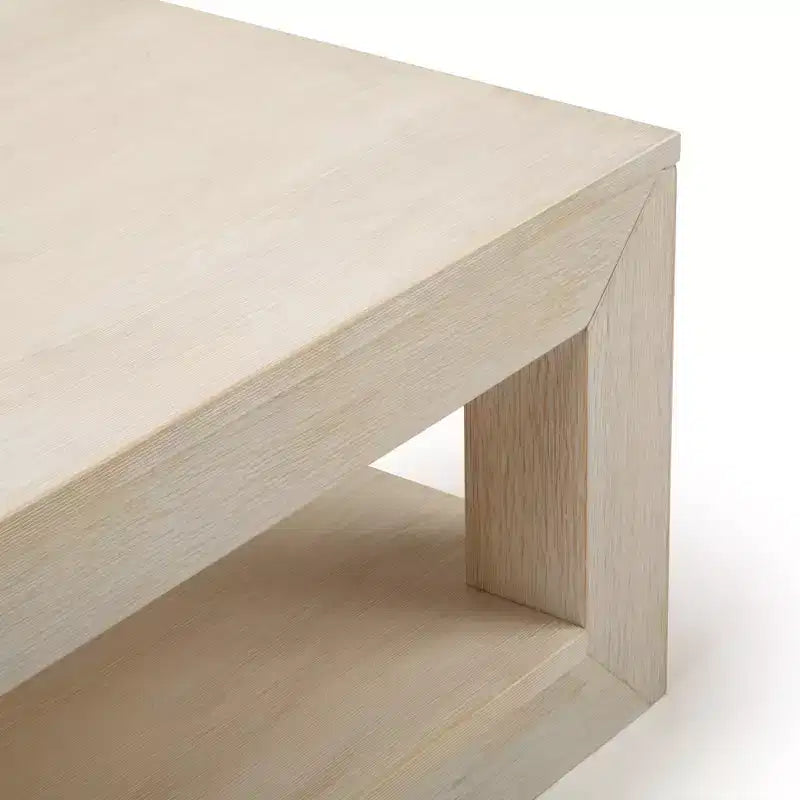 Tavolino da caffè rettangolare moderno con ripiano inferiore (1220 mm x 610 mm)