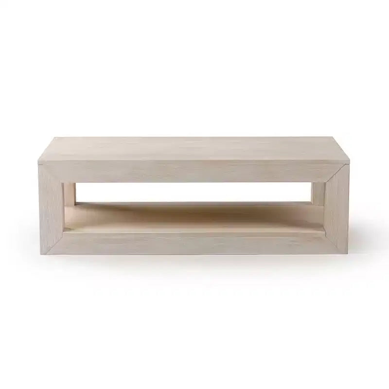 Tavolino da caffè rettangolare moderno con ripiano inferiore (1220 mm x 610 mm)