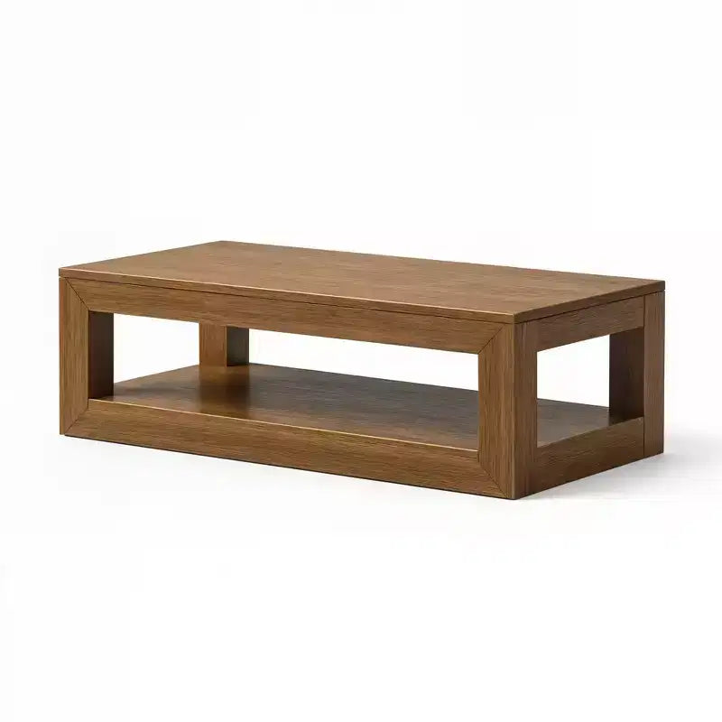 Tavolino da caffè rettangolare moderno con ripiano inferiore (1220 mm x 610 mm)