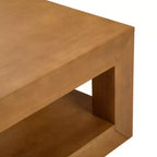 Tavolino da caffè rettangolare moderno con ripiano inferiore (1220 mm x 610 mm)