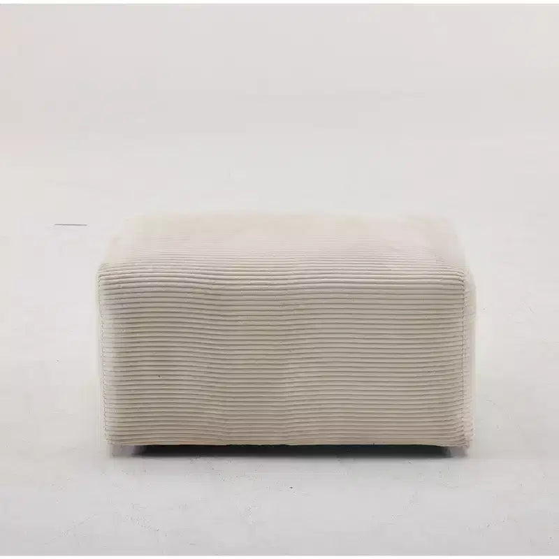 Pouf 85 cm senza struttura in corduroy, montaggio libero