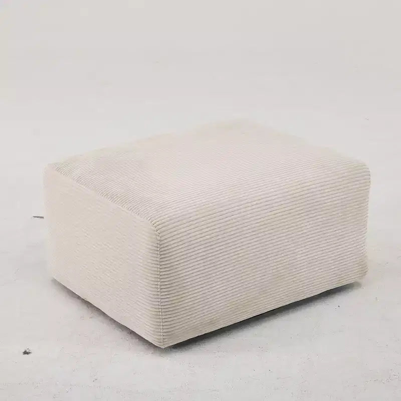 Pouf 85 cm senza struttura in corduroy, montaggio libero