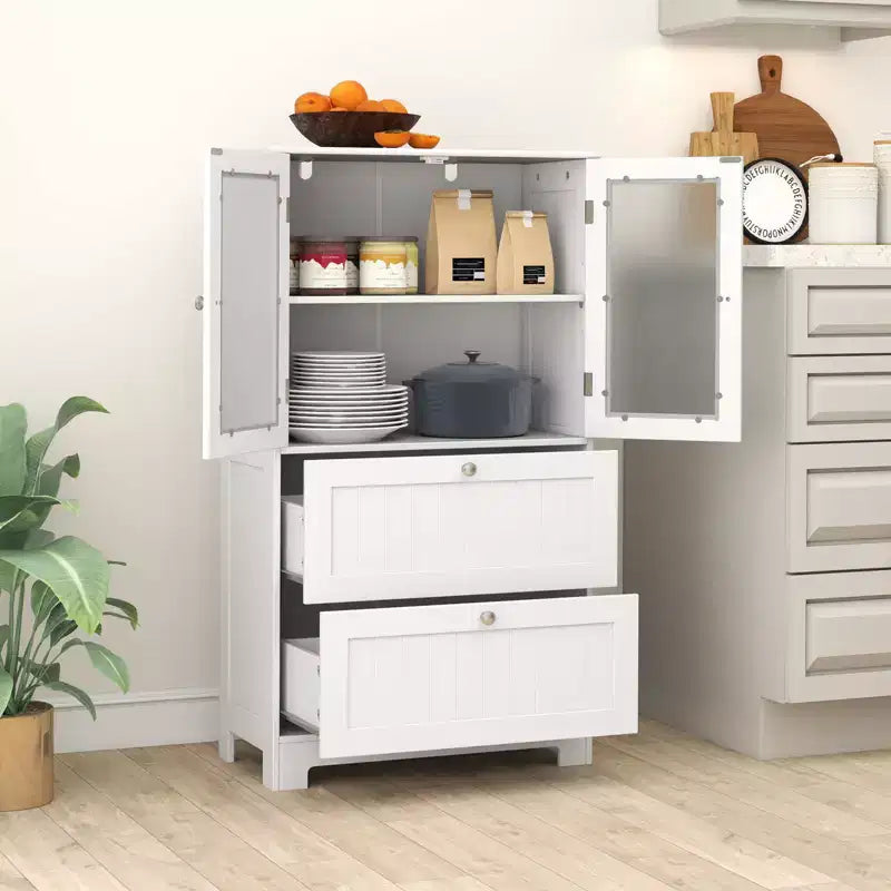 Mobiletto da bagno a terra con 2 cassetti