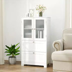 Mobiletto da bagno a terra con 2 cassetti