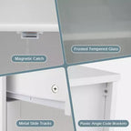 Mobiletto da bagno a terra con 2 cassetti