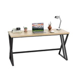 Costway 59 Computer Desk Large Industrial Home Office Desk w/ Heavy-duty Metal Frame