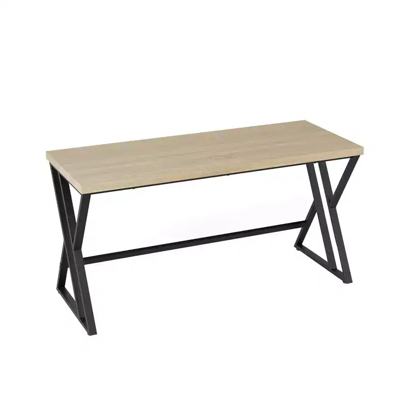Scrivania industriale da 150 cm per ufficio domestico con struttura in metallo robusta