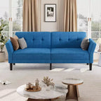 89 Futon divano letto, divano letto convertibile con schienale e braccioli regolabili, divano letto moderno a due posti per soggiorno, camera da letto, appartamenti