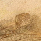Tavolino da salotto con 4 cassetti, 89,9 x 50 x 35 cm, in legno massello di mango