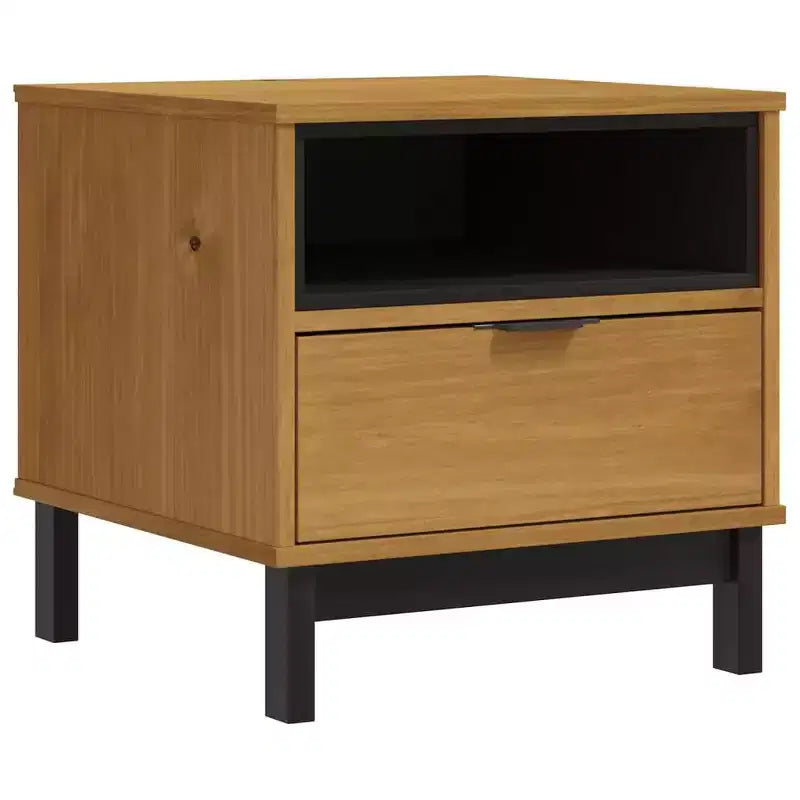 vidaXL Side Table FLAM 19.7x19.7x19.7 Solid Wood Pine