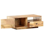 Tavolino da caffè 89,9 cm x 50 cm x 35 cm, in legno massello di mango