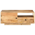 Tavolino da caffè 89,9 cm x 50 cm x 35 cm, in legno massello di mango