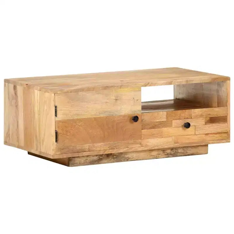 Tavolino da caffè 89,9 cm x 50 cm x 35 cm, in legno massello di mango