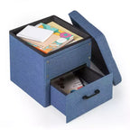 Pouff contenitore collassabile da 15 pollici con cassetto