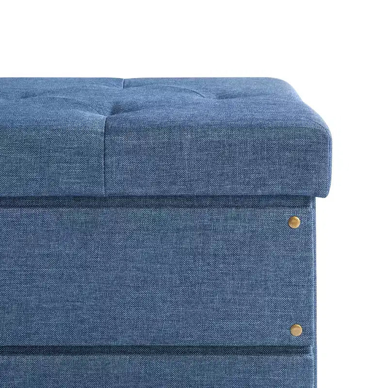 Pouff contenitore collassabile da 15 pollici con cassetto