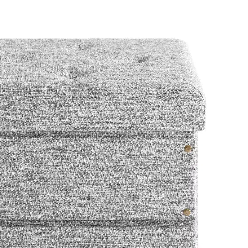 Pouff contenitore collassabile da 15 pollici con cassetto