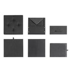 Pouff contenitore collassabile da 15 pollici con cassetto