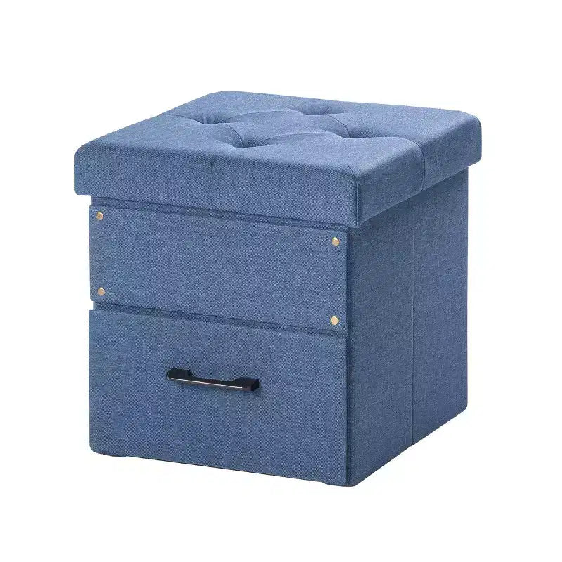 Pouff contenitore collassabile da 15 pollici con cassetto
