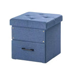 Pouff contenitore collassabile da 15 pollici con cassetto